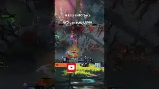 DOTA 2 Witch Doctor Helps 4 kills in 40s ! Luna Pudge Grimstroke Jakiro Smoked #dota2  #dotawtf