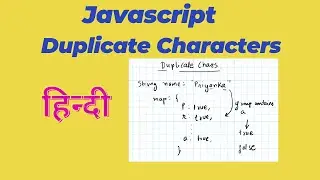 Duplicate Characters in String | Duplicate Characters in Javascript