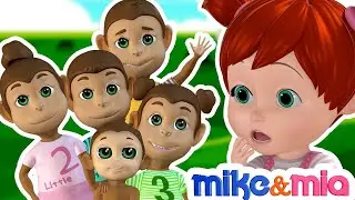 Five Little Monkeys Go WILD! More | Mike & Mia Nursery Rhymes & Songs