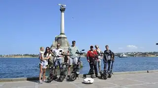 Крым2022. Прогулка на самокатах по Севастополю. с экстримом  в конце