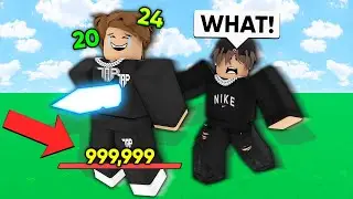 I Secretly CHEATED Using INFINITE HEALTH.. (Roblox Bedwars)