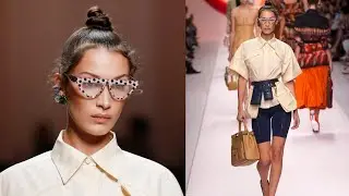Bella Hadid walks for Fendi