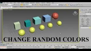 Change Random  Colors In 3Ds Max 720p