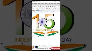 Independence day Post in coreldraw 👍 
