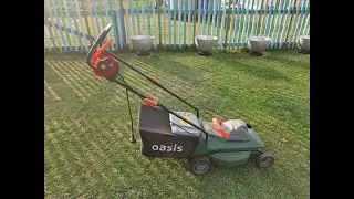 Ремонт кнопки блокировки пуска,на электрической газонокосилке Oasis GE-16