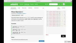 Python Function: Many Operators