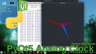 Analog Clock in Python | Create Analog Clock Using PyQt5 Python