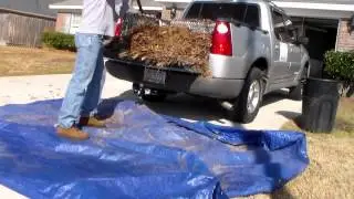 How to quickly unload your lawn service truck bed