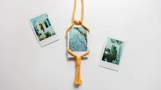 DIY Macrame Photo Holder | Car Charm