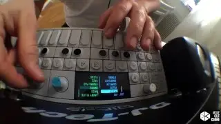 Beatmaking on Teenage Engineering OP-1 Using a sample from vinyl