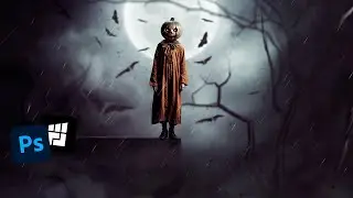 Fotomontaje Surrealista de Halloween Oscuro en Photoshop 2025