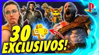 TOP 30 JOGOS EXCLUSIVOS PLAYSTATION DA PS PLUS EXTRA E DELUXE