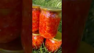 Очень вкусный салат на зиму! 🥕🫑🍅 #салатназиму #рецепты #вкусно