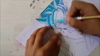 How to Paint Goku_Super Saiyan God Super Saiyan
