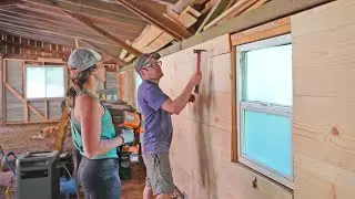 Interior Wall Cladding That Cost Us NOTHING! 24x40 Barn/Workshop Build