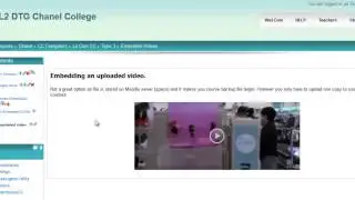 Embed Uploaded Video - WeLCom Moodle 2.3