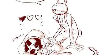 Pomni and Jax  Love ❤️ | Pomni x Jax  | The Amazing Digital Circus Comic Dub