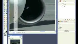 GIMP2.6.8 飛び出す飛行機。