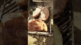 Churrasco no dia da limpeza muito serviço mas um bom almoço..😋