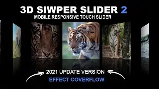 Responsive Touch Slider Using Html Css and Swiper js|| 3d Responsive Slider 2 || Update 2021
