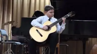 Никита Банных 2 класс (Гитара) Концерт 22.12.2015 Вальс (Н.Кост)