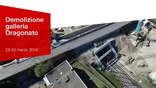 FFS - SBB - CFF Galleria Dragonato Bellinzona, demolizione