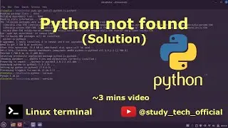 Python not found but Python3 already here | Solution | # python 