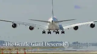 Captivating Landing of Malaysia Airlines' A380