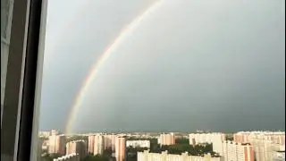 Радуга после сильной грозы