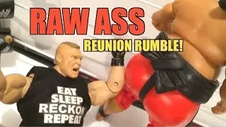 GTS WRESTLING: Raw REUNION Rumble! WWE Figure Matches Animation! Mattel Elite PPV Event!