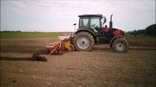 Мтз 1523.3 с сеялкой посев кукурузы
