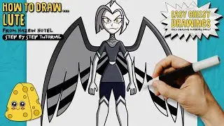How to Draw LUTE 👼🗡️ (Hazbin Hotel) | Easy Step-By-Step Drawing Tutorial