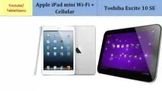 Apple iPad mini Cellular VS Toshiba AT300SE, full specs comparison