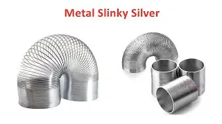 Metal Slinky Silver Wave Form Helix Teaching Instruments Wave Spring Demonstrators