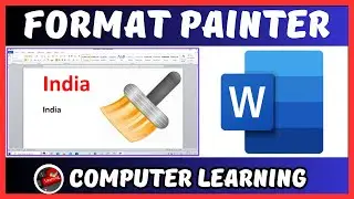 Format Painter in Microsoft Word in Hindi