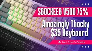 I Modified a $35 Amazon Keyboard to a THOCK MACHINE!  BEST BUDGET THOCK KEYBOARD SBOCKEEB V500 #asmr