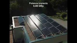 Impianto Fotovoltaico con zavorre Sun Ballast su tetto piano in ghiaia