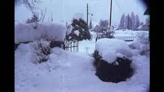 Heavy snow in South West France 1970's