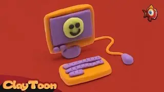 Computer - polymer clay tutorial | كمبيوتر - تشكيل صلصال للأطفال