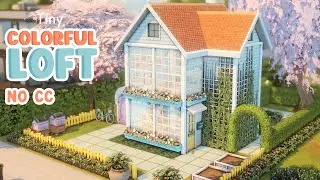 Colorful Tiny Loft 🌼 Sims 4 Speed Build