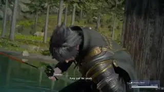 FINAL FANTASY XV Savage Gladiolus to Noctis while Fishing