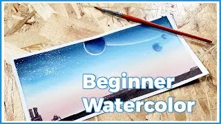 Get Started With Your First Watercolor Painting | Simple Watercolor Idea for Beginners Step by Step