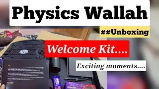 🔴Unboxing Physics Wallah Welcome Kit 😃 #pw #pwians #physicswallah