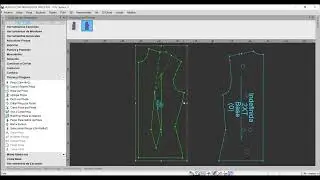 Desarrollo vestido con traslado de  pinza