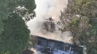 כיבוי שריפה בבת ים 14.9.24 כוחות הכבאות בפעולה!