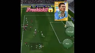 Leo Messi insane freekick in pes 💯🔥 #shorts #messi