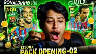 Ronaldinho 105 Pack Opening Part 2 efootball 2025 mobile🔥FC Barcelona 05-06 New Pack🔥Earn  Money