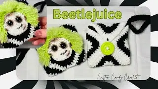 Beginner Crochet Beetlejuice Wrist Wallet With Lining