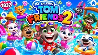 My Talking Tom Friends 2 Pool Party Fun 🏖️😺 | Funny Gameplay & Summer Update