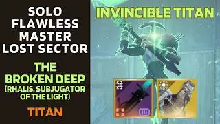 SOLO Flawless Master Lost Sector THE BROKEN DEEP with 
